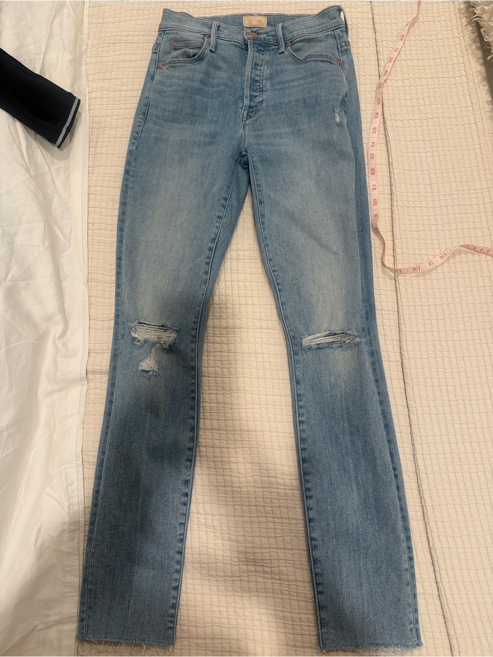 MOTHER Light Blue High-Rise Jeans